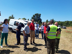  Destruction of mines found on  demining project of the part of transmission line route in Bujanovac 