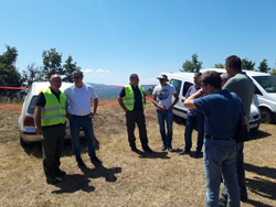  Destruction of mines found on  demining project of the part of transmission line route in Bujanovac 