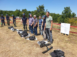  Destruction of mines found on  demining project of the part of transmission line route in Bujanovac 