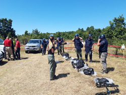  Destruction of mines found on  demining project of the part of transmission line route in Bujanovac 