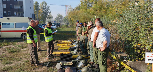   Introduction into works of one manual demining team on “Jugovićevo-2” Project in Novi Sad   